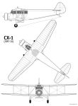 Чертеж самолета СХ-1