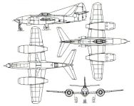 Чертеж проекта истребителя Су-13