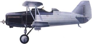 Силуэт истребителя-перехватчика И-8 (АНТ-13)