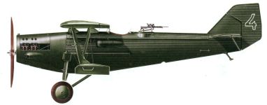 Силуэт самолета-разведчика Р-3 (АНТ-3)