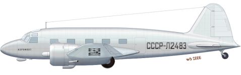 Силуэт самолета ПС-35