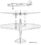 Чертеж торпедоносца АНТ-41 (Т-1)