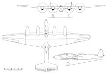 Чертеж пикирующего бомбардировщика АНТ-57 (ПБ 4М-105ТК)