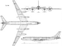 Чертеж Ту-114