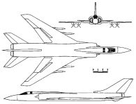 Чертеж проекта самолета Ту-138