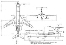 Чертеж Ту-154