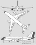 Чертеж самолета Ту-204