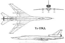 Чертеж Ту-22КД