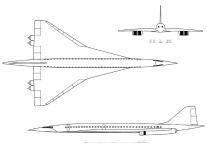 Чертеж самолета Ту-244