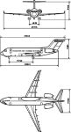 Чертеж самолета Ту-334