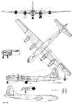 Чертеж бомбардировщика Ту-4