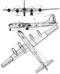Чертеж бомбардировщика Ту-4