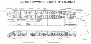 Компоновка самолета Ту-70