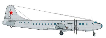 Силуэт самолета Ту-70