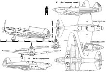 Чертеж Як-1