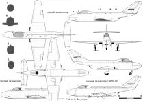 Чертеж Як-32