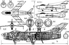 Чертеж Як-50 (1949 г)