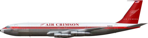Силуэт Boeing 707 320C