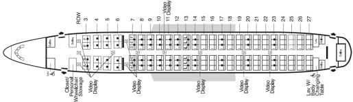 Компоновка салона самолета Boeing 737-800