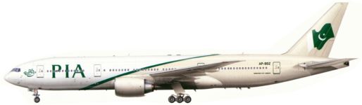 Силуэт Boeing 777-200LR