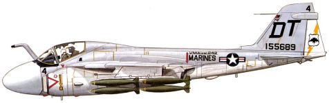 Силуэт Grumman A-6A