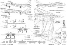 Чертеж Grumman F-14A