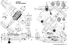 Чертеж Grumman Avenger