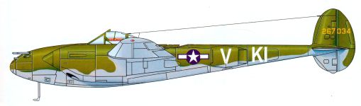 Силуэт Lockheed P-38H