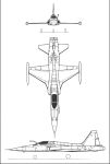 Чертеж Northrop F-5