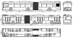 Чертеж автобуса МАЗ-216