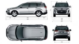 Чертеж Peugeot 4007