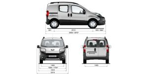 Чертеж Peugeot Bipper