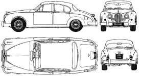 Чертеж Jaguar Mark 2
