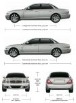 Чертеж Jaguar XJ (X350, X356, X358)