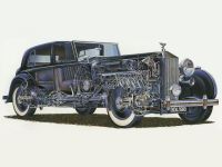 Компоновка Rolls-Royce Phantom III Sedanca deVille by Mulliner 1936 года