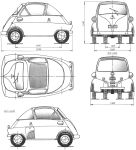 Чертеж BMW 300 Isetta