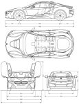 Чертеж BMW i8