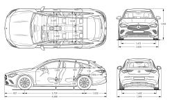 Чертеж Mercedes-Benz c118