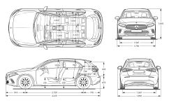 Чертеж Mercedes-Benz w177