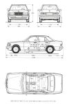 Чертеж Mercedes-Benz w201