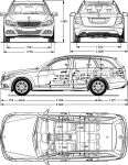 Чертеж Mercedes-Benz s204