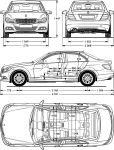 Чертеж Mercedes-Benz w204