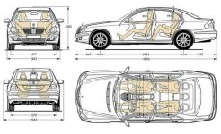Чертеж Mercedes-Benz w211