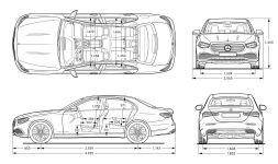 Чертеж Чертеж Mercedes-Benz w213 рестайлинг