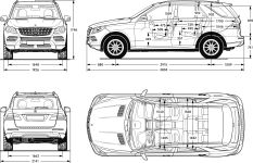 Чертеж Mercedes-Benz w166