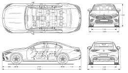 Чертеж Mercedes-Benz C257
