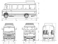 Чертеж Mercedes-Benz O309