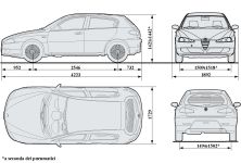 Чертеж Alfa Romeo 147