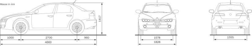 Чертеж Alfa Romeo 159