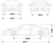 Чертеж Ferrari 458 Italia